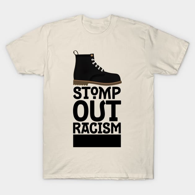 Stomp Out Racism T-Shirt by aldo_nova